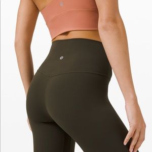 Lululemon Align Leggings 25” Army Green Size 2